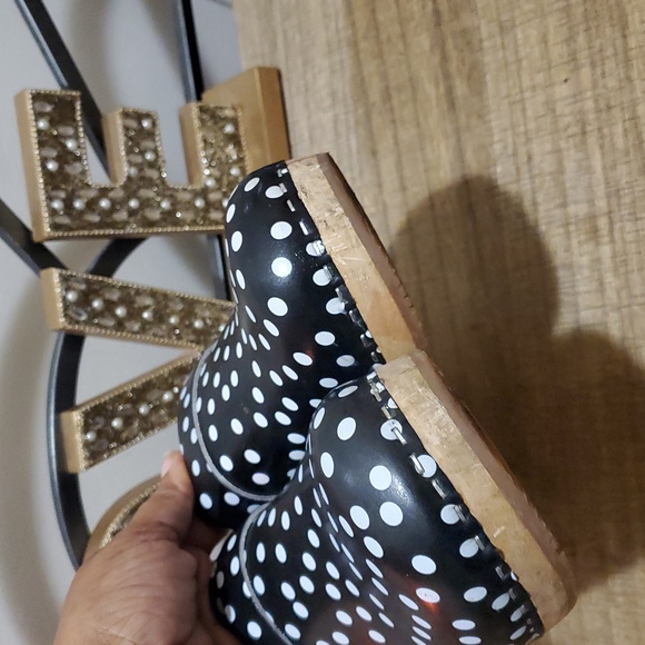 VERKA Women's Wooden Black Pokadots Clogs from Sweden - LEDIG Sz 8-8.5 - Picture 7 of 14
